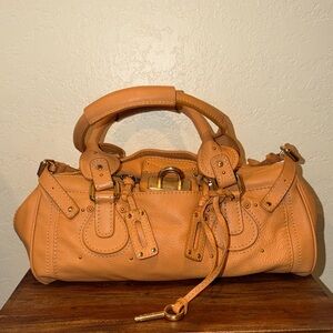 Chloe Tan Paddington Leather Satchel Bag